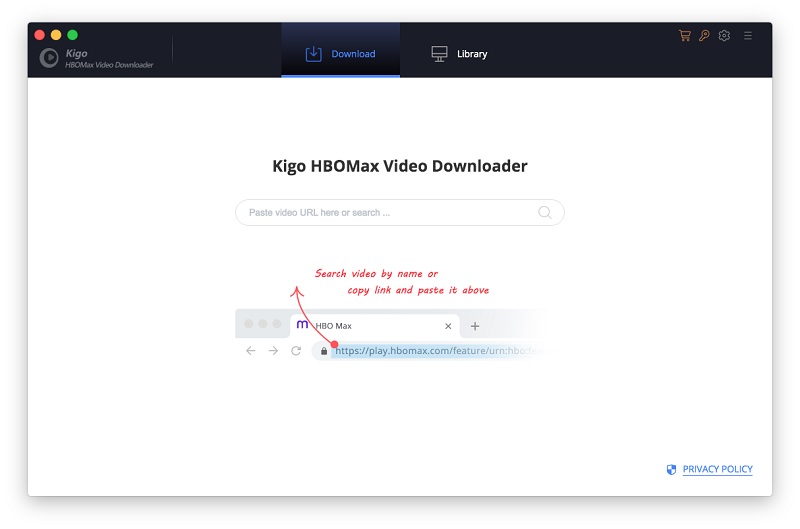 interface of HBOMax Video Downloader