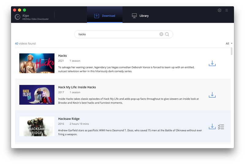 Add HBOMax videos