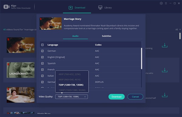Advanced Download Settings